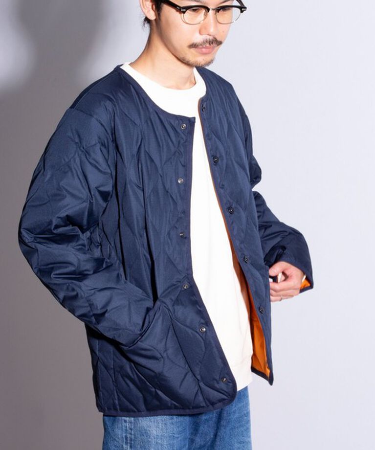 GLOSTER「【TAION/タイオン】GLOSTER別注 ミリタリーライナージャケット ノーカラーMA-1 M65」|ダウン|