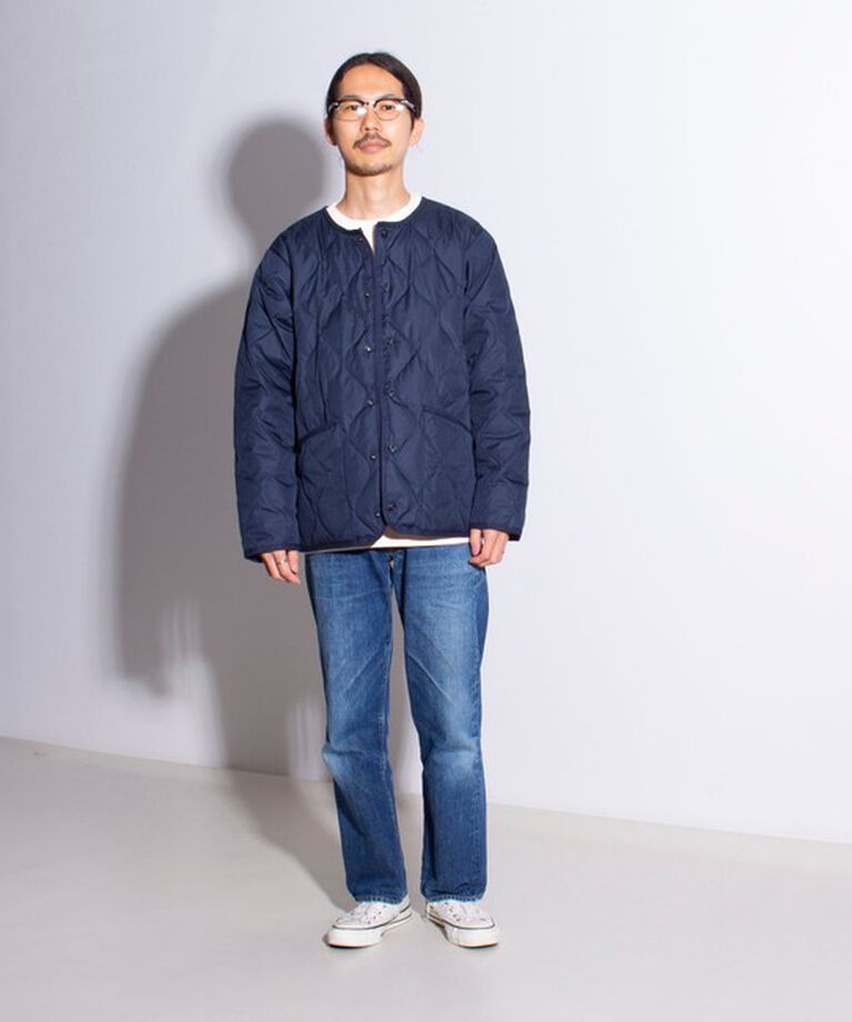 GLOSTER「【TAION/タイオン】GLOSTER別注 ミリタリーライナージャケット ノーカラーMA-1 M65」|ダウン|