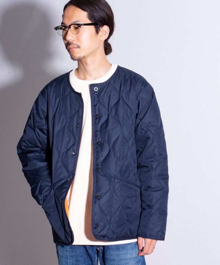 GLOSTER「【TAION/タイオン】GLOSTER別注 ミリタリーライナージャケット ノーカラーMA-1 M65」|ダウン|