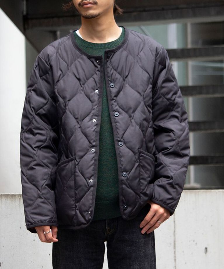 GLOSTER「【TAION/タイオン】GLOSTER別注 ミリタリーライナージャケット ノーカラーMA-1 M65」|ダウン|