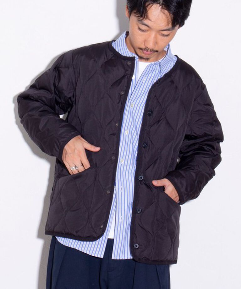 GLOSTER「【TAION/タイオン】GLOSTER別注 ミリタリーライナージャケット ノーカラーMA-1 M65」|ダウン|