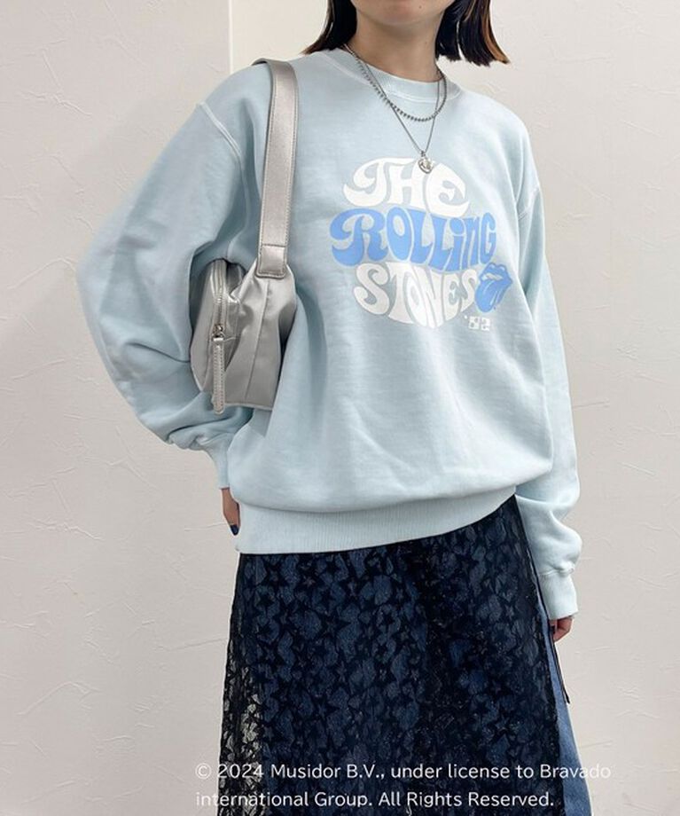 fredy emue「【GOOD ROCK SPEED/グッドロックスピード】BANDプリント裏毛スウェット」|Tシャツ・カットソー|サックスブルー
