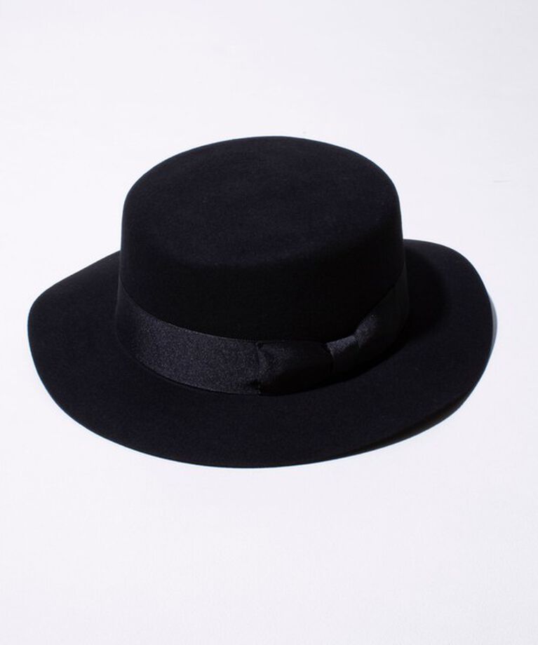 GLOSTER「【GLOSTER/グロスター】WOOL BOATER HAT/ウールボーターハット」|ハット|ブラック