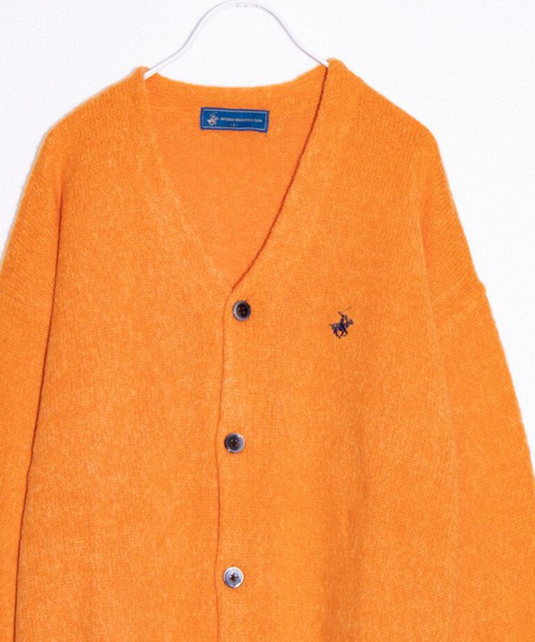 GLOSTER「【BEVERLY HILLS POLO CLUB】モヘヤライクカーディガン ワンポイント刺繍」|カーディガン|