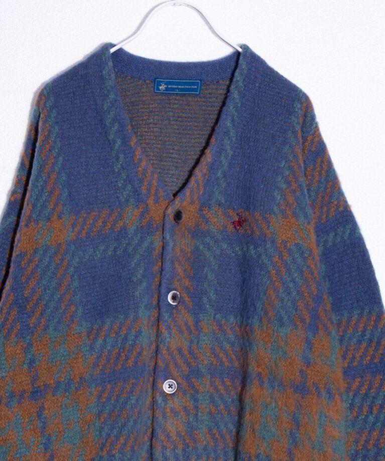 GLOSTER「【BEVERLY HILLS POLO CLUB】モヘヤライクカーディガン ワンポイント刺繍」|カーディガン|
