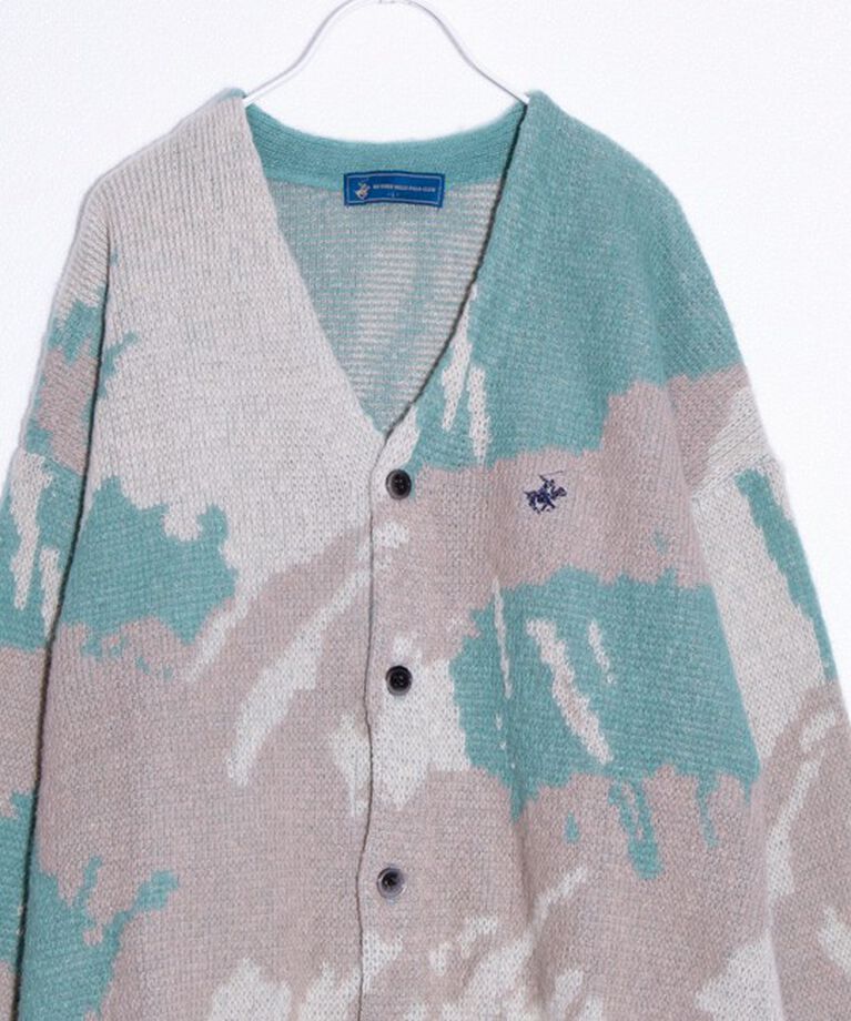 GLOSTER「【BEVERLY HILLS POLO CLUB】モヘヤライクカーディガン ワンポイント刺繍」|カーディガン|