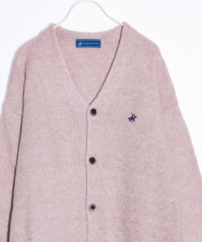 GLOSTER「【BEVERLY HILLS POLO CLUB】モヘヤライクカーディガン ワンポイント刺繍」|カーディガン|