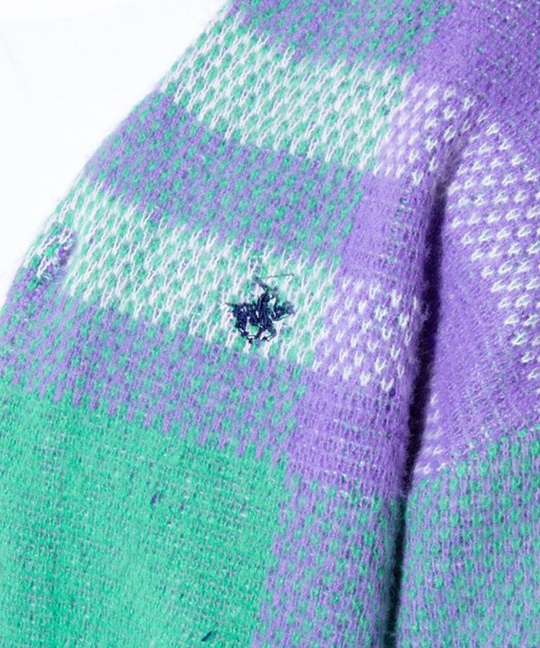GLOSTER「【BEVERLY HILLS POLO CLUB】モヘヤライクカーディガン ワンポイント刺繍」|カーディガン|