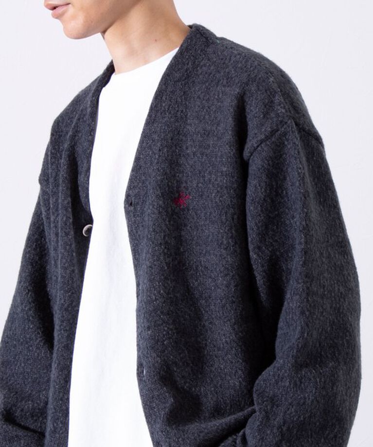 GLOSTER「【BEVERLY HILLS POLO CLUB】モヘヤライクカーディガン ワンポイント刺繍」|カーディガン|
