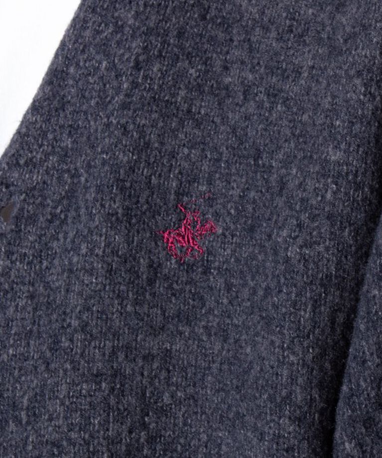 GLOSTER「【BEVERLY HILLS POLO CLUB】モヘヤライクカーディガン ワンポイント刺繍」|カーディガン|