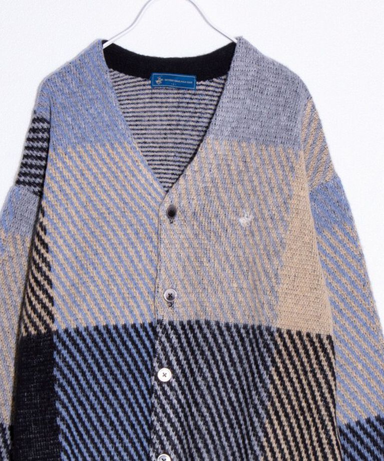 GLOSTER「【BEVERLY HILLS POLO CLUB】モヘヤライクカーディガン ワンポイント刺繍」|カーディガン|