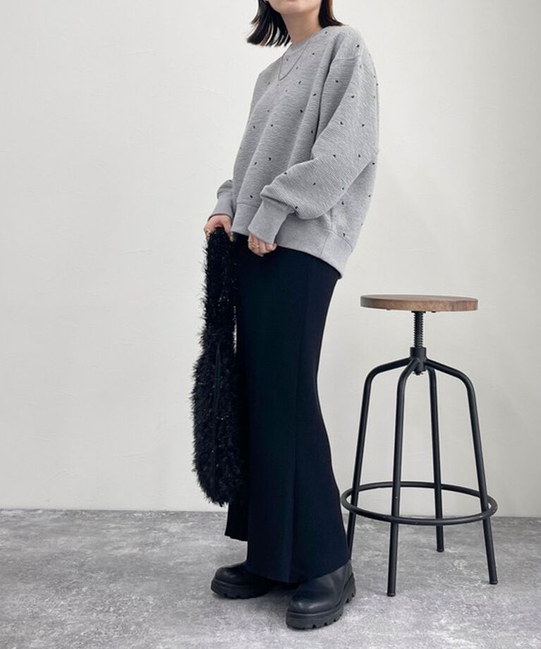 fredy emue「ハート刺繍スウェットプルオーバー」|スウェット・ジャージ|