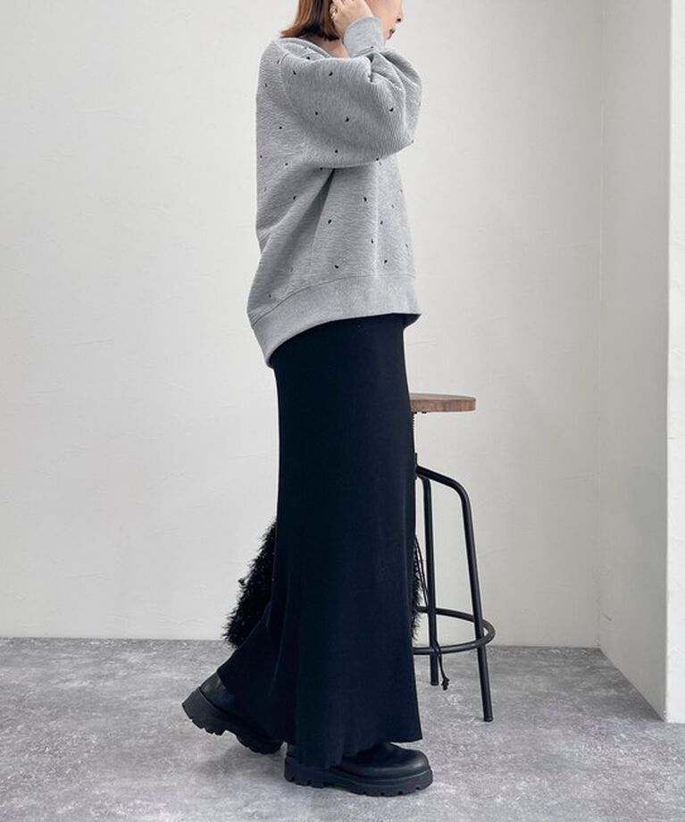 fredy emue「ハート刺繍スウェットプルオーバー」|スウェット・ジャージ|