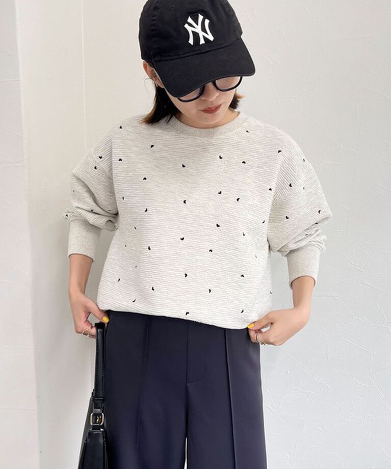fredy emue「ハート刺繍スウェットプルオーバー」|スウェット・ジャージ|
