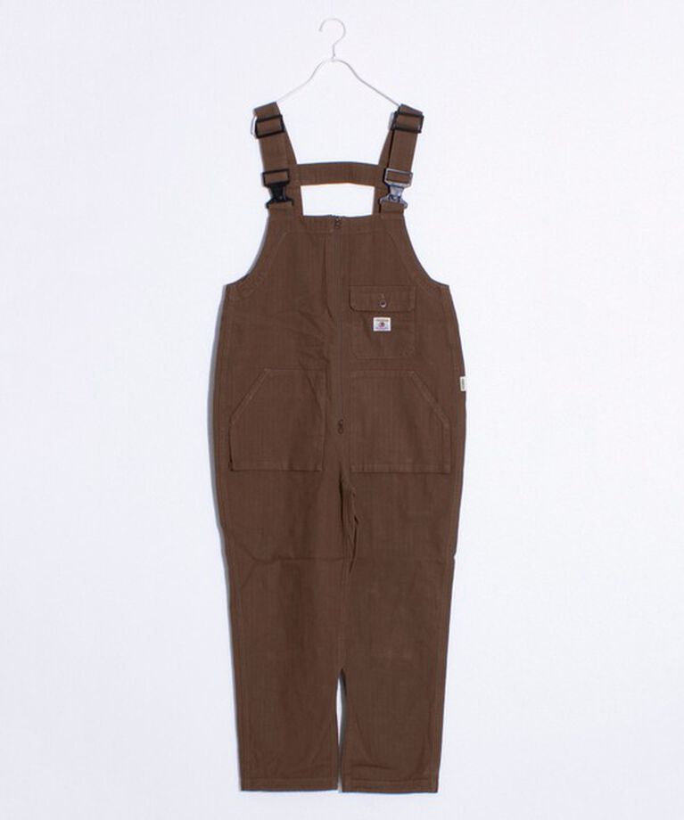 FREDY MAC「【FREDYMAC】別注 ヘリンボーン オーバーオール UNISEX」|オールインワン|キャメル