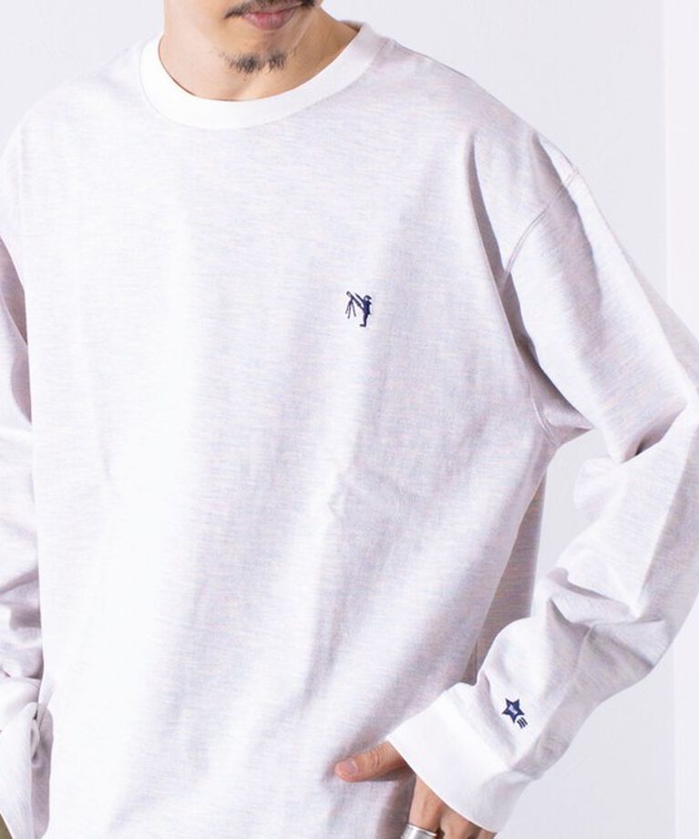 GLOSTER「【GLOSTER/グロスター】BOY BACK FANCY 長袖Tシャツ ワンポイント刺繍」|Tシャツ・カットソー|