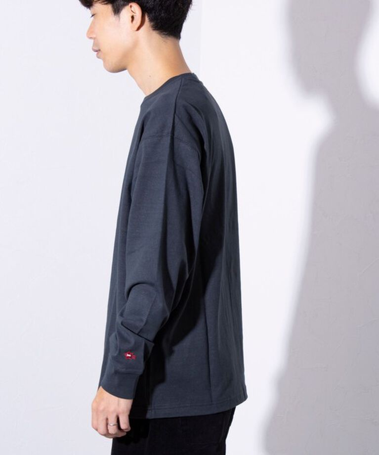 GLOSTER「【GLOSTER/グロスター】BOY BACK FANCY 長袖Tシャツ ワンポイント刺繍」|Tシャツ・カットソー|