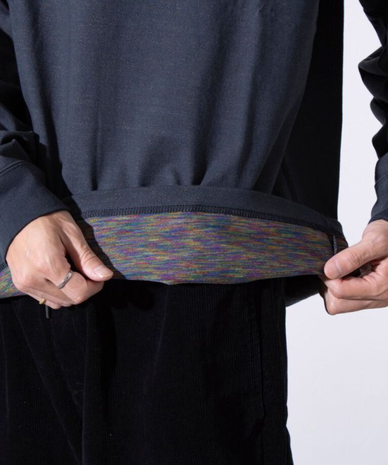 GLOSTER「【GLOSTER/グロスター】BOY BACK FANCY 長袖Tシャツ ワンポイント刺繍」|Tシャツ・カットソー|