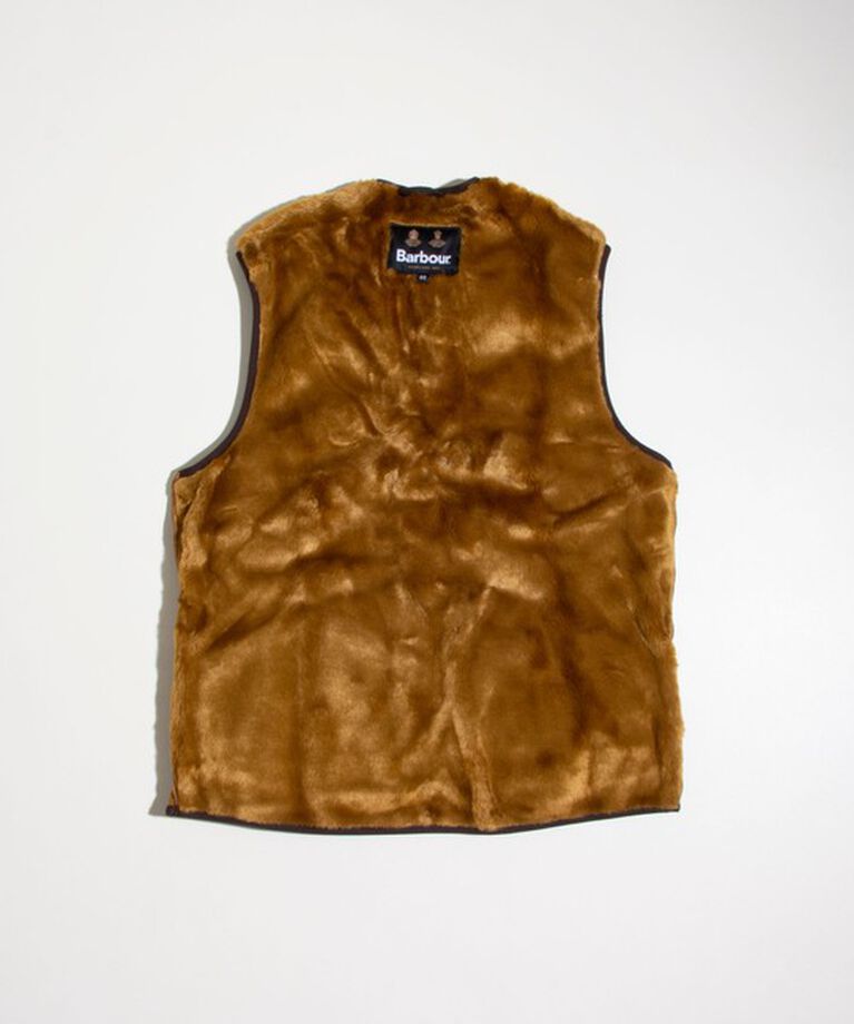 GLOSTER「【BARBOUR/バブアー】フロントジップ ファー ライナー ベスト」|ダウンベスト・ベスト|