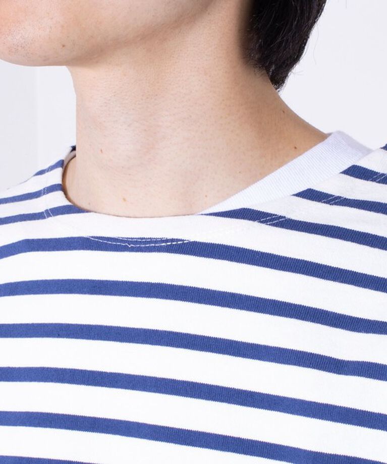 GLOSTER「【GLOSTER/グロスター】バスクボーダー  エルボーパッチ ボーダーロンT」|Tシャツ・カットソー|