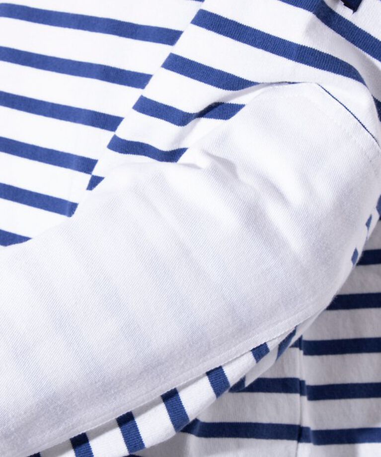 GLOSTER「【GLOSTER/グロスター】バスクボーダー  エルボーパッチ ボーダーロンT」|Tシャツ・カットソー|