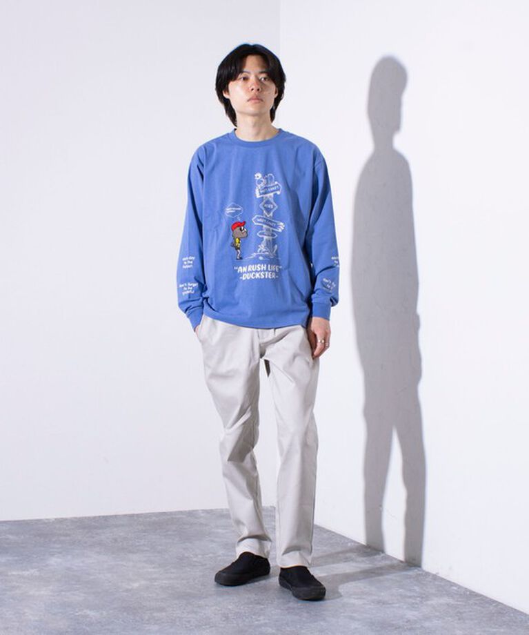 FREDY MAC「【Duckster/ダックスター】吸水速乾天竺 AN RUSH LIFE ロングスリーブTシャツ」|Tシャツ・カットソー|