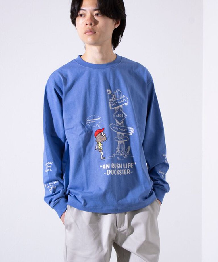 FREDY MAC「【Duckster/ダックスター】吸水速乾天竺 AN RUSH LIFE ロングスリーブTシャツ」|Tシャツ・カットソー|