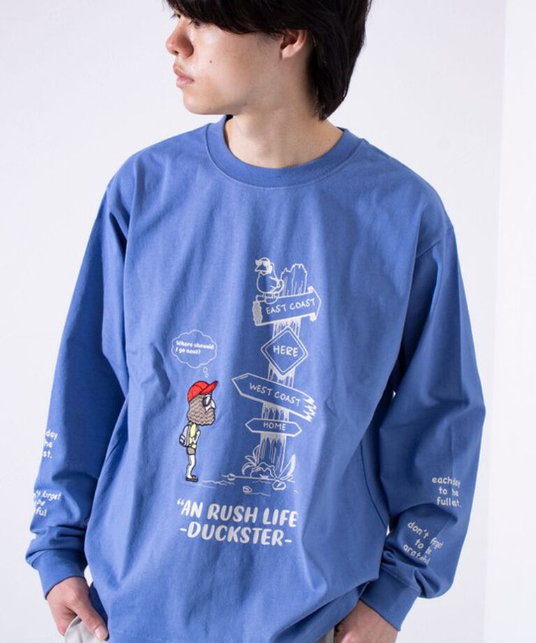 FREDY MAC「【Duckster/ダックスター】吸水速乾天竺 AN RUSH LIFE ロングスリーブTシャツ」|Tシャツ・カットソー|