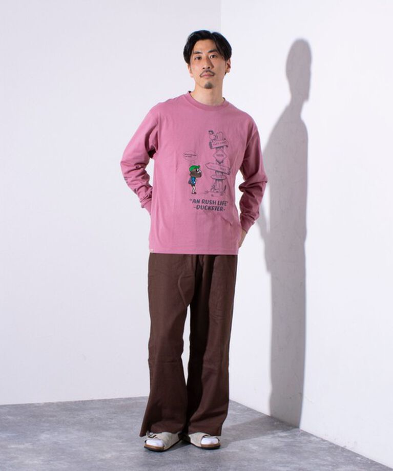 FREDY MAC「【Duckster/ダックスター】吸水速乾天竺 AN RUSH LIFE ロングスリーブTシャツ」|Tシャツ・カットソー|
