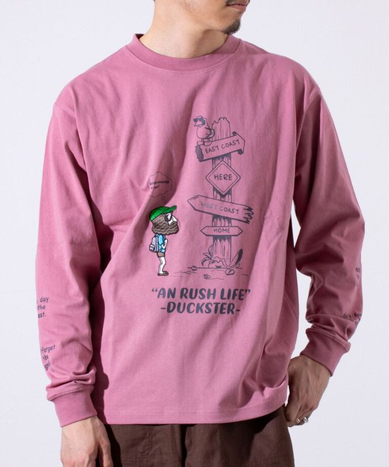 FREDY MAC「【Duckster/ダックスター】吸水速乾天竺 AN RUSH LIFE ロングスリーブTシャツ」|Tシャツ・カットソー|
