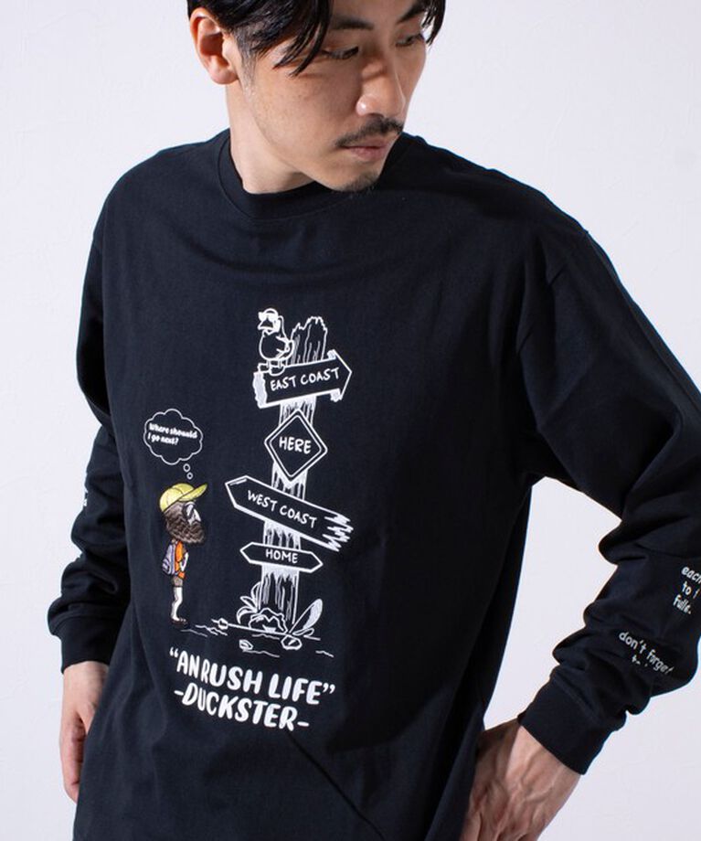 FREDY MAC「【Duckster/ダックスター】吸水速乾天竺 AN RUSH LIFE ロングスリーブTシャツ」|Tシャツ・カットソー|