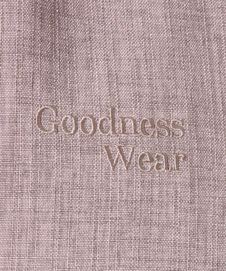 GLOSTER「【GLOSTER/グロスター】リネンライクキャンバス GOODNESS刺繍 半袖シャツ」|シャツ・ブラウス|
