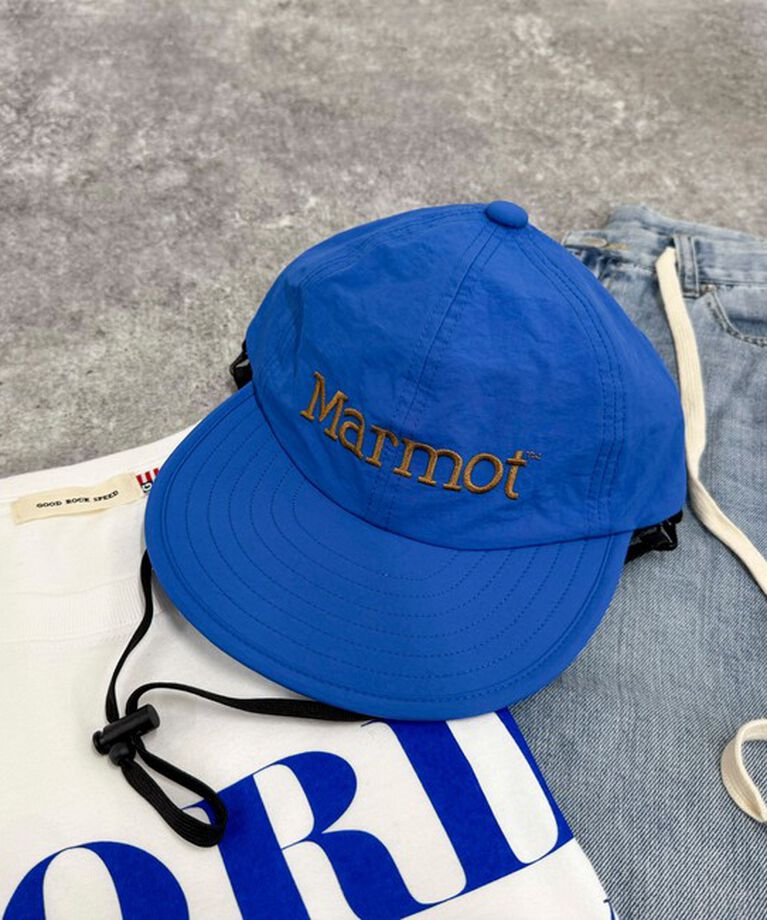 fredy emue「【Marmot/マーモット】ロングブリムロゴキャップ」|キャップ・キャスケット|