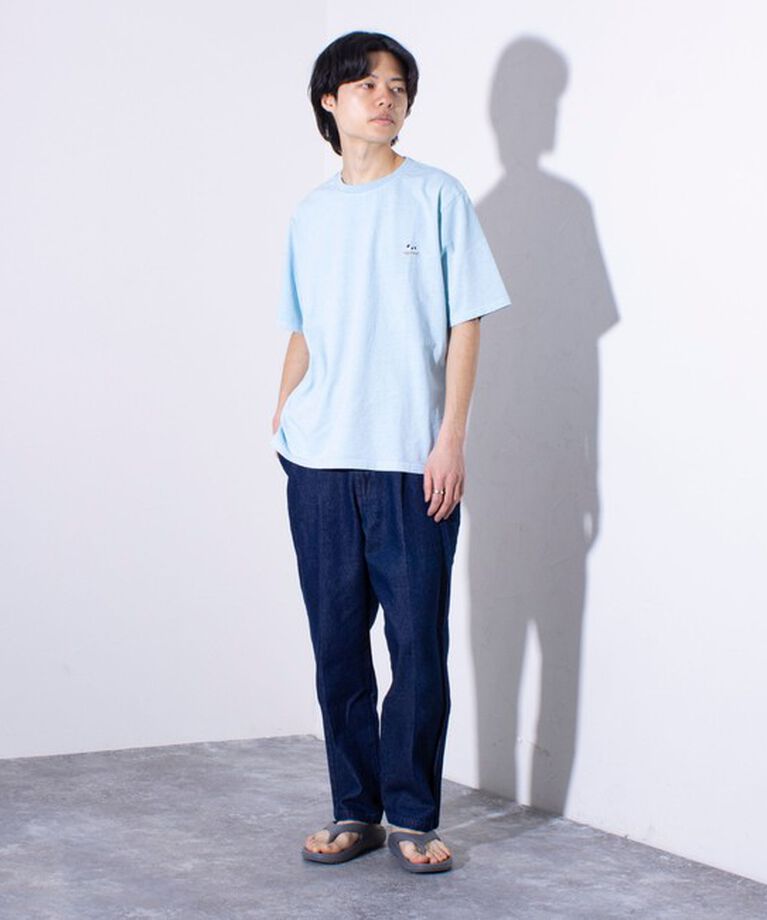 GLOSTER「【GLOSTER/グロスター】16天竺 フレンチブルドッグ刺繍 ショートスリーブTシャツ」|Tシャツ・カットソー|