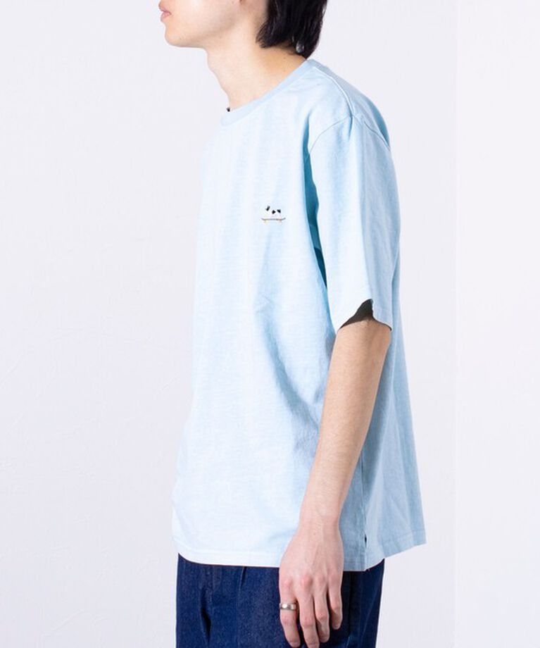 GLOSTER「【GLOSTER/グロスター】16天竺 フレンチブルドッグ刺繍 ショートスリーブTシャツ」|Tシャツ・カットソー|