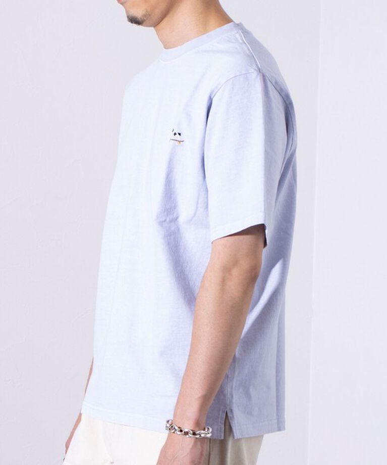 GLOSTER「【GLOSTER/グロスター】16天竺 フレンチブルドッグ刺繍 ショートスリーブTシャツ」|Tシャツ・カットソー|