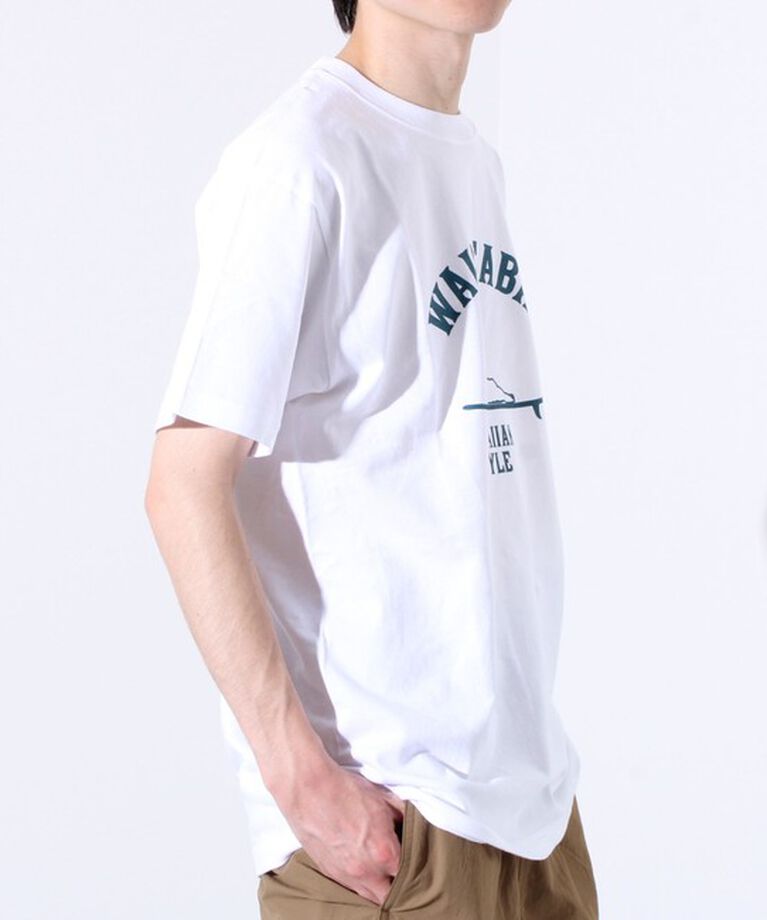 GLOSTER「【GLOSTER/グロスター】ハワイヌ ワイメアベイ クルーネック プリントTシャツ」|Tシャツ・カットソー|