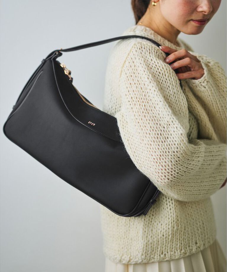 ROPE「【E'POR】 C BAG Medium【超軽量】」|ハンドバッグ|ブラック(01)