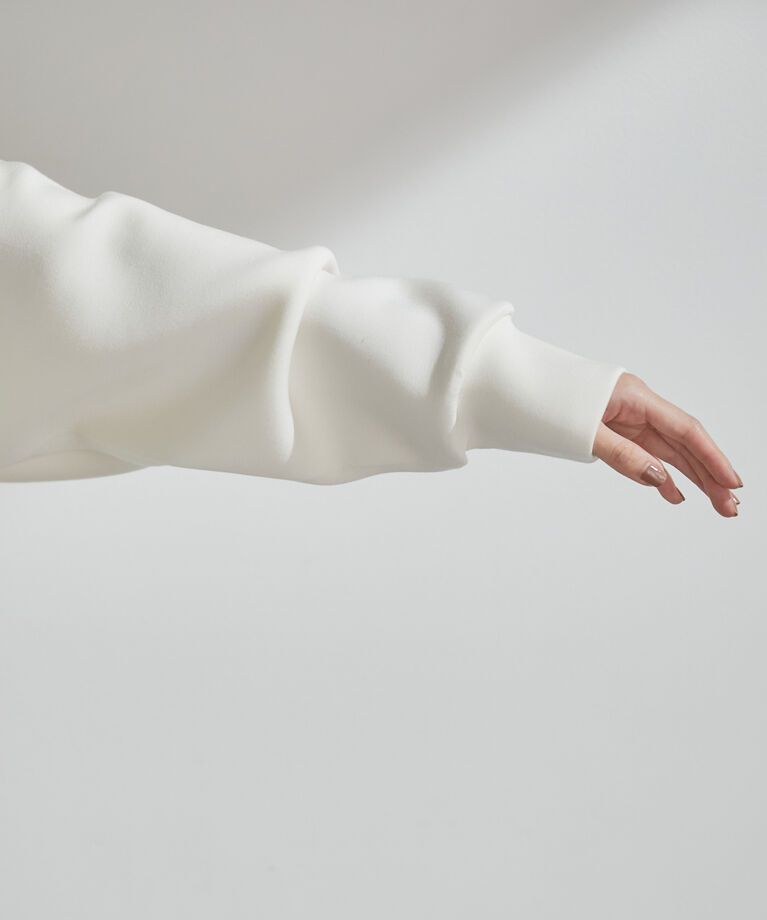 VIS「【モイストスフレタッチ】アルガンオイルでしっとり。バックフルジッププルオーバー」|スウェット・ジャージ|