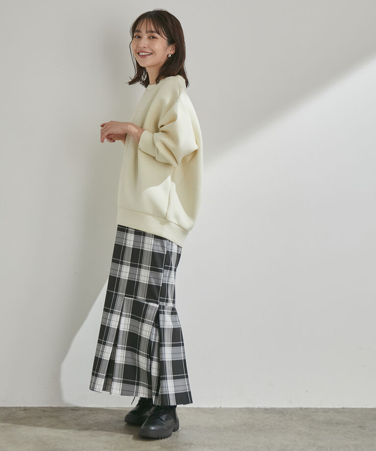 VIS「【モイストスフレタッチ】アルガンオイルでしっとり。バックフルジッププルオーバー」|スウェット・ジャージ|