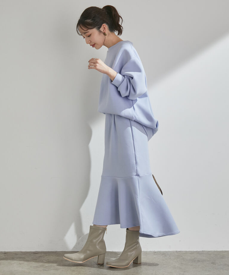 VIS「【モイストスフレタッチ】アルガンオイルでしっとり。バックフルジッププルオーバー」|スウェット・ジャージ|