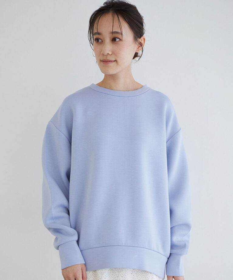 VIS「【モイストスフレタッチ】アルガンオイルでしっとり。バックフルジッププルオーバー」|スウェット・ジャージ|