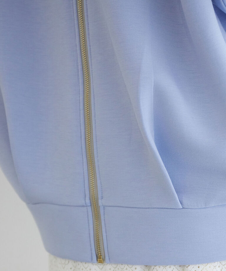 VIS「【モイストスフレタッチ】アルガンオイルでしっとり。バックフルジッププルオーバー」|スウェット・ジャージ|