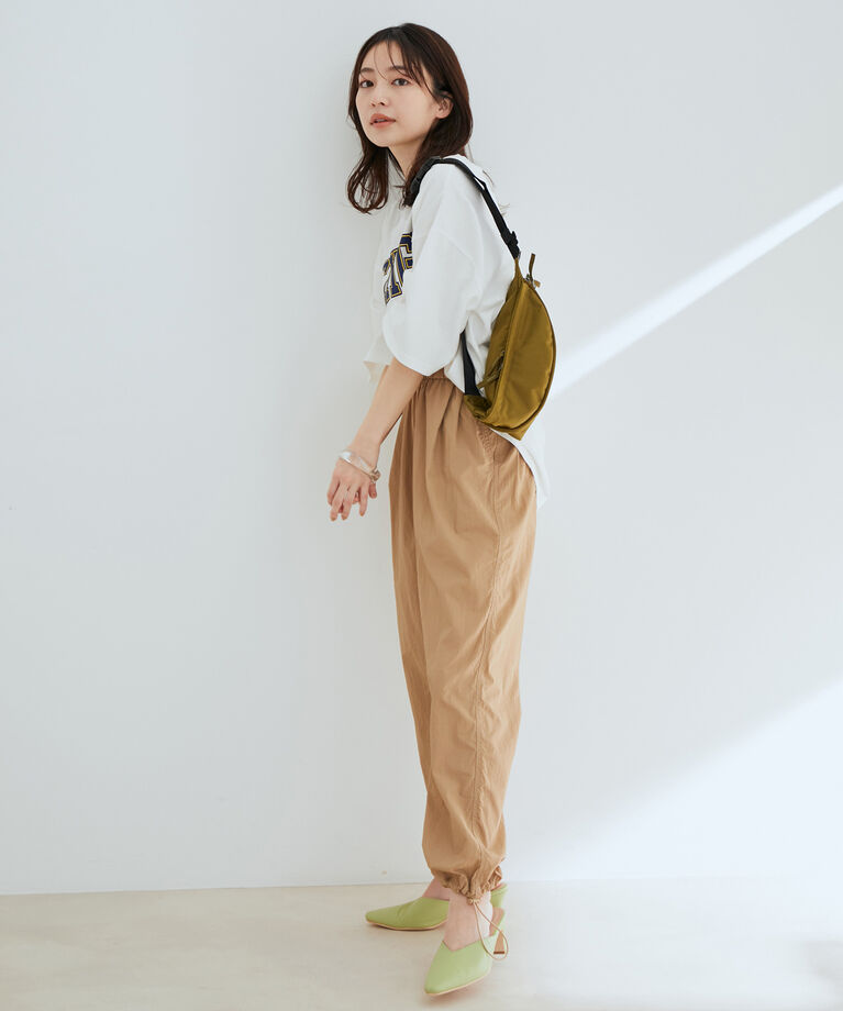 vis-a-vis「【WEB限定】ジョガーにもなる２WAY仕様！ナイロンストレートパンツ」|スラックス|