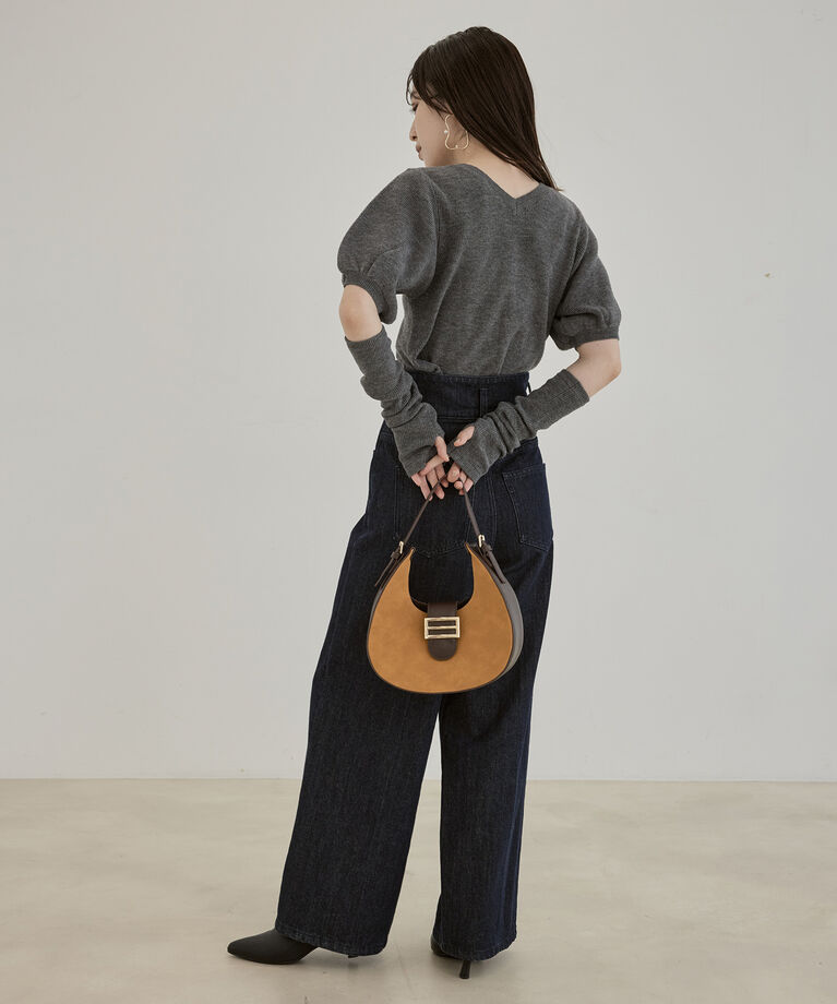 VIS「【前後2WAY】グローブ付きニットプルオーバー【sustainable】」|ニット・セーター|