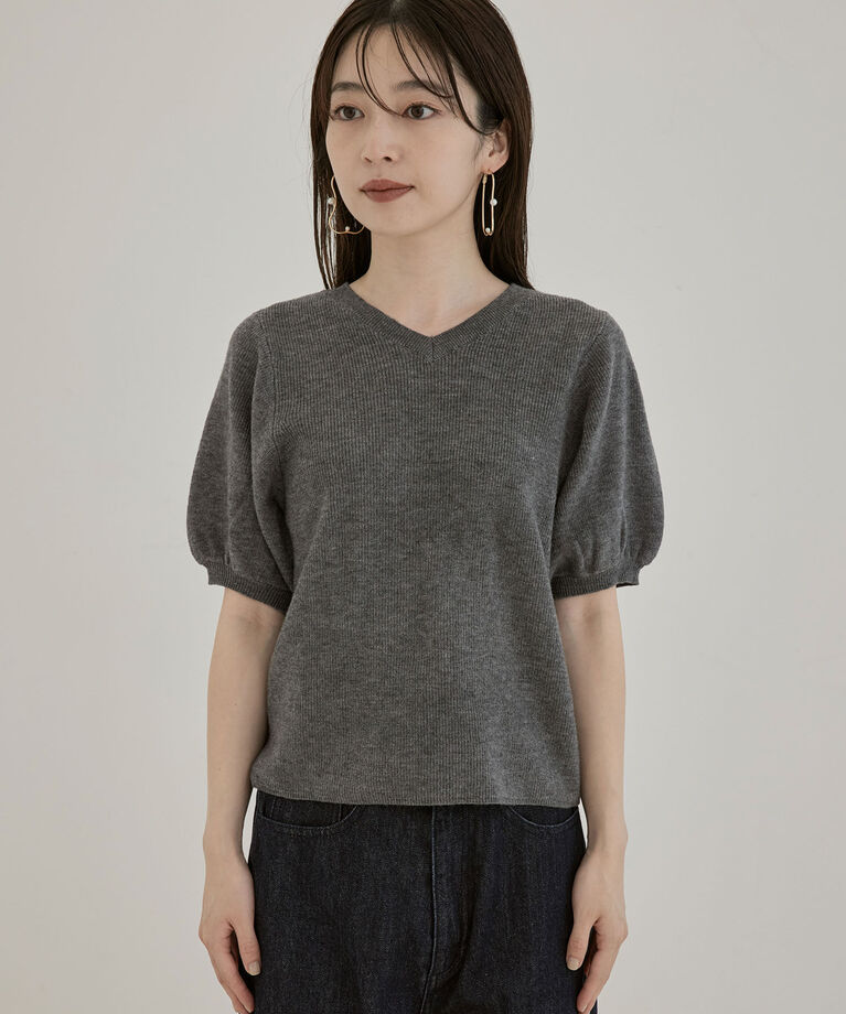 VIS「【前後2WAY】グローブ付きニットプルオーバー【sustainable】」|ニット・セーター|