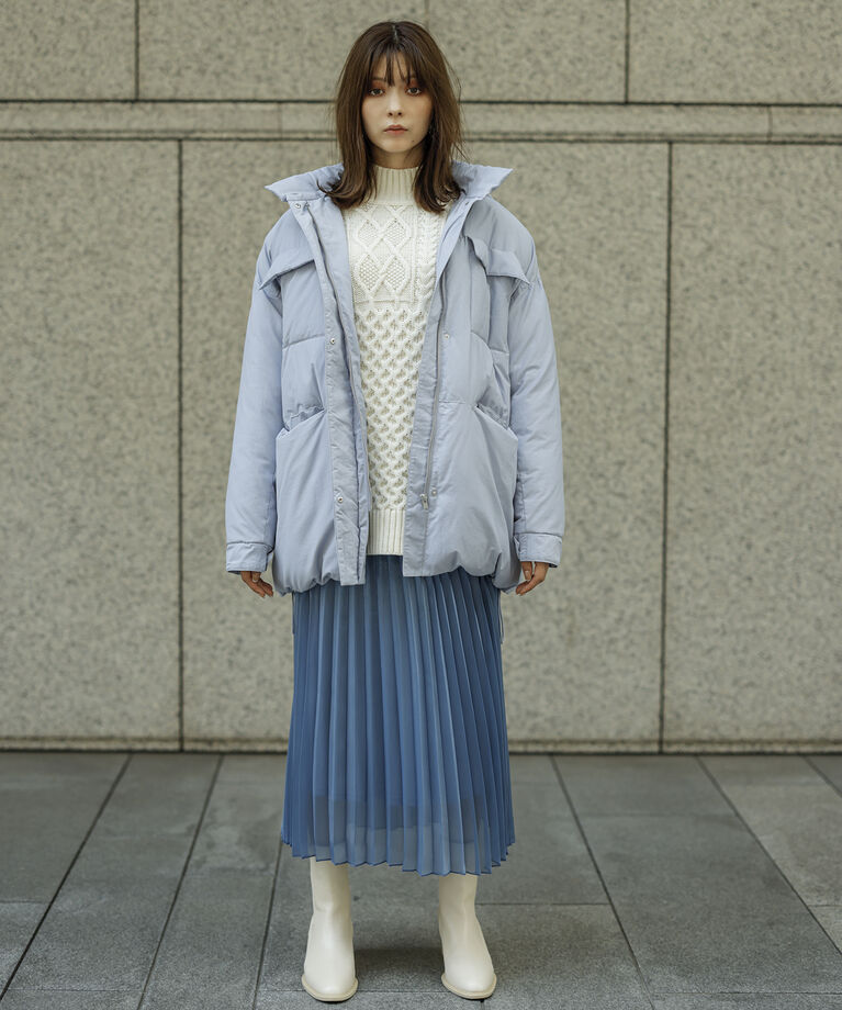 VIS「【撥水・保温】eco cloudモンスターパーカー【sustainable】」|ダウン|