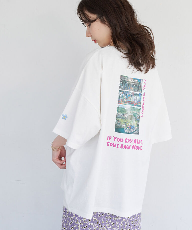 Rope’Picnic「【漁港の肉子ちゃん×ROPE'PICNIC】コラボＴシャツ」|Tシャツ・カットソー|ホワイト系(12)