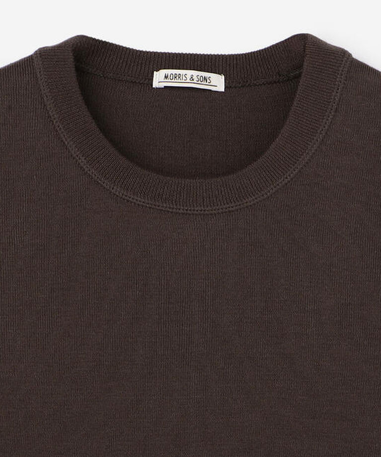 Morris & Sons「MORRIS & SONS | コットン 半袖ニットTシャツ WOMEN」|ニット・セーター|