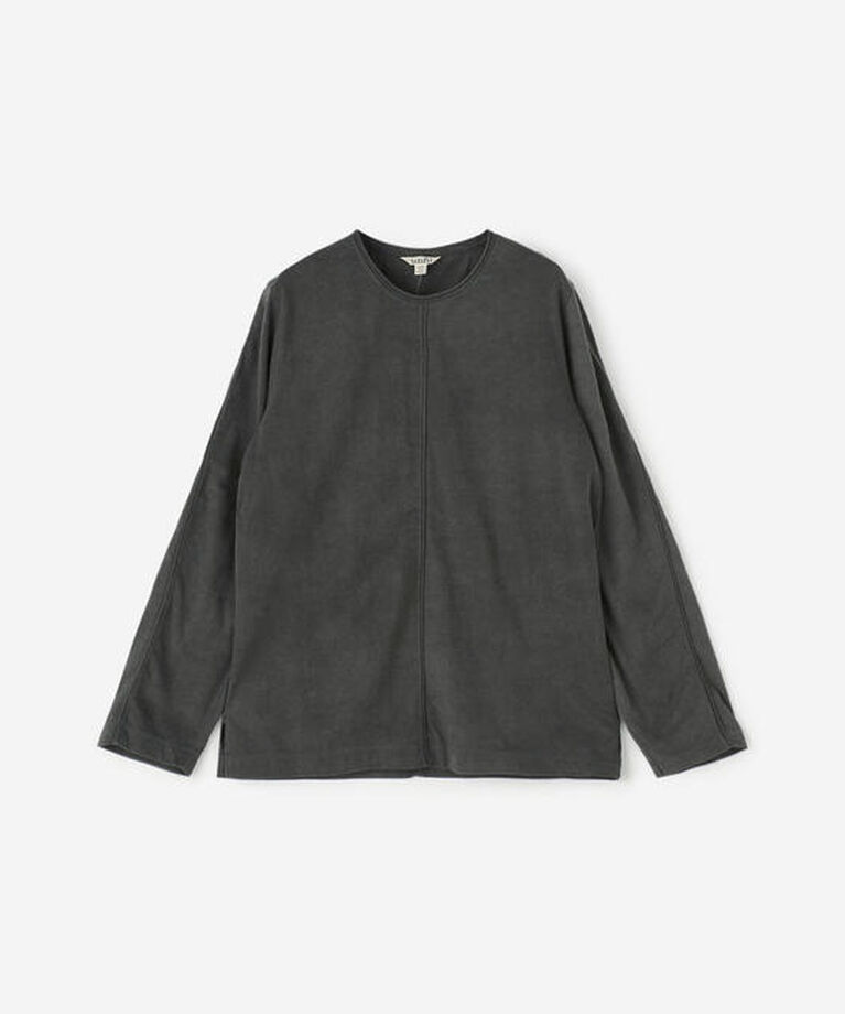 unfil「unfil | コットンジャージー ガーメントダイクルーネックTシャツ WOMEN」|Tシャツ・カットソー|
